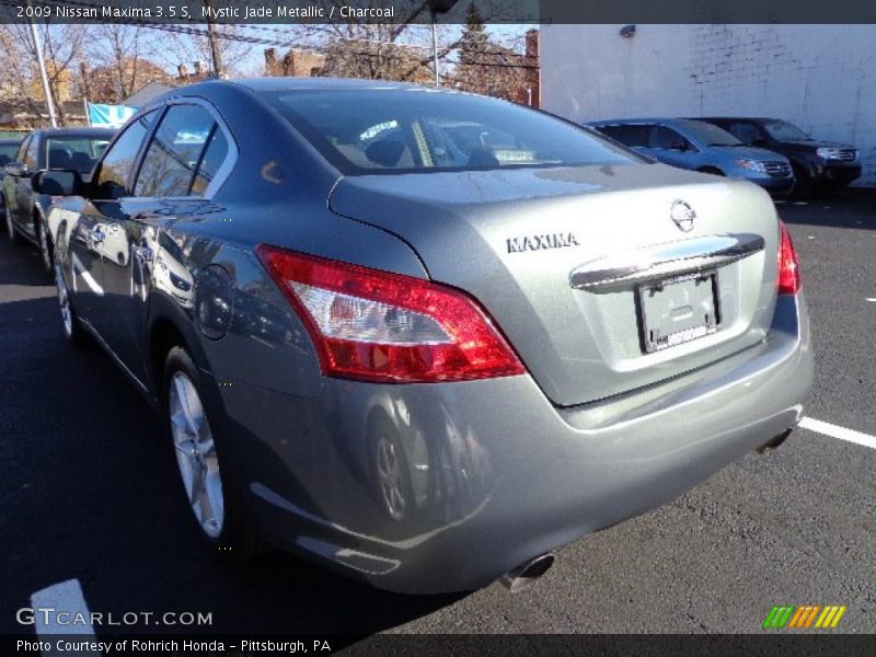 Mystic Jade Metallic / Charcoal 2009 Nissan Maxima 3.5 S