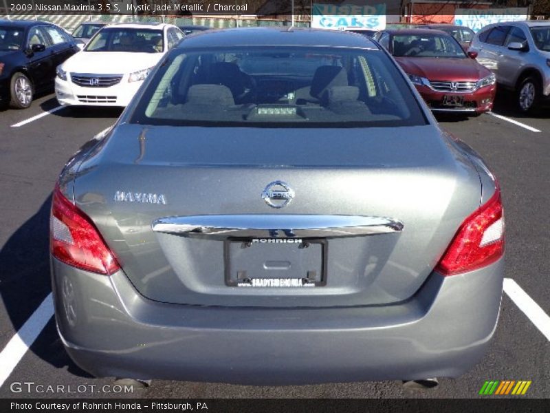 Mystic Jade Metallic / Charcoal 2009 Nissan Maxima 3.5 S