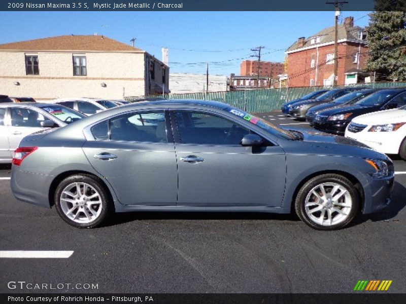 Mystic Jade Metallic / Charcoal 2009 Nissan Maxima 3.5 S