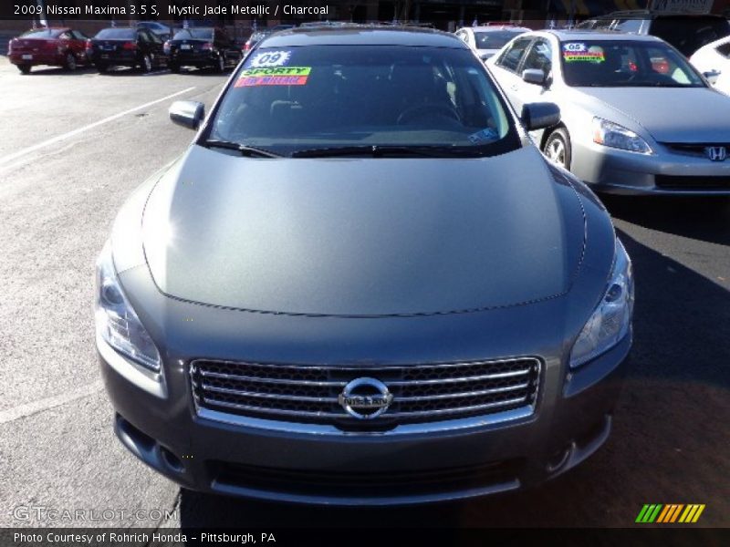 Mystic Jade Metallic / Charcoal 2009 Nissan Maxima 3.5 S