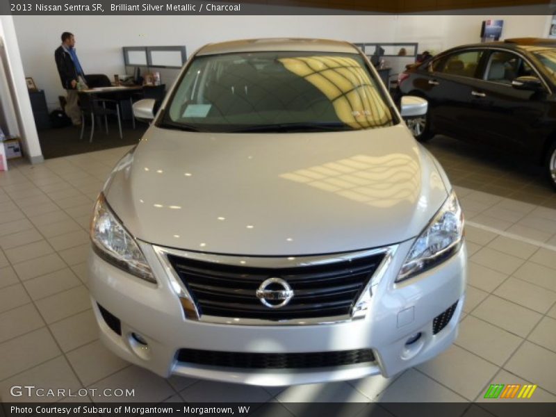 Brilliant Silver Metallic / Charcoal 2013 Nissan Sentra SR