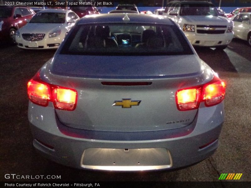 Silver Topaz Metallic / Jet Black 2013 Chevrolet Malibu LT
