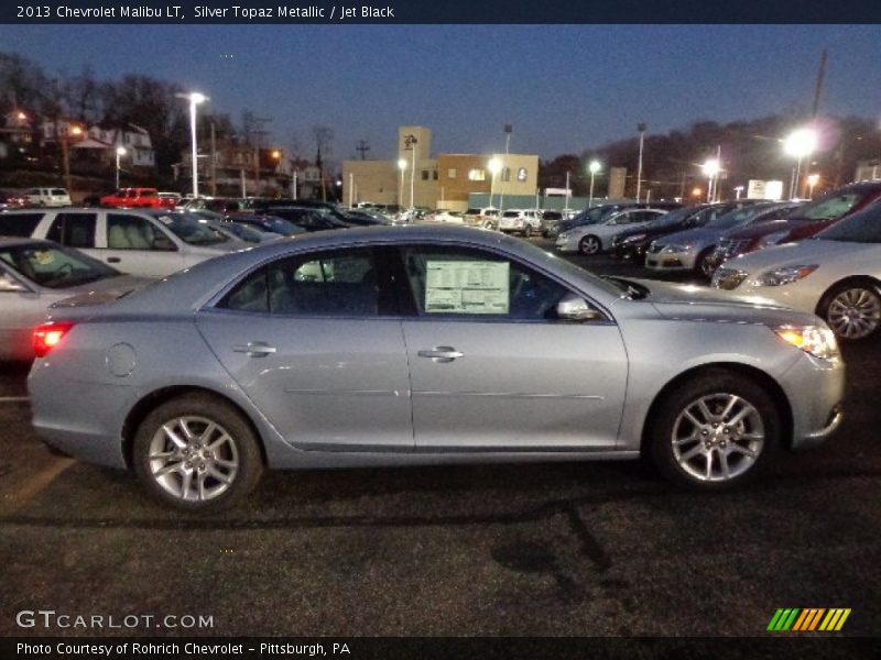 Silver Topaz Metallic / Jet Black 2013 Chevrolet Malibu LT