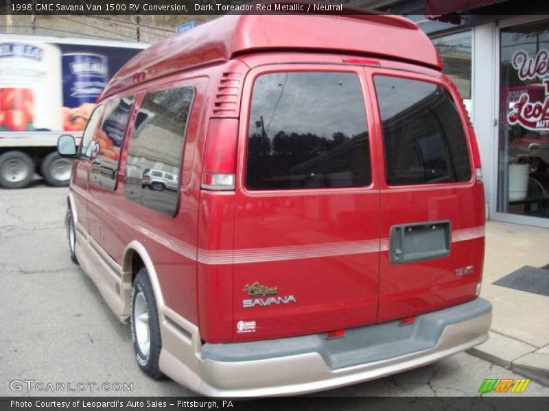 Dark Toreador Red Metallic / Neutral 1998 GMC Savana Van 1500 RV Conversion