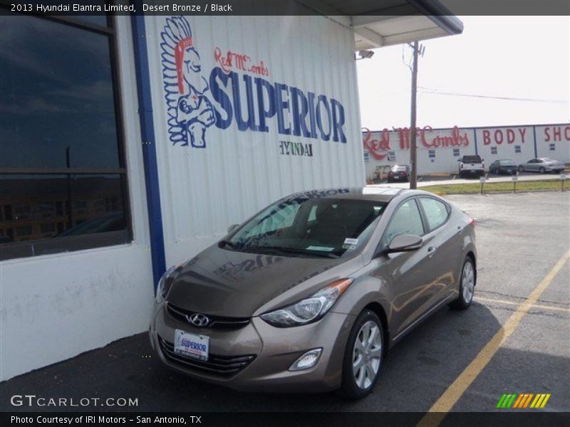 Desert Bronze / Black 2013 Hyundai Elantra Limited