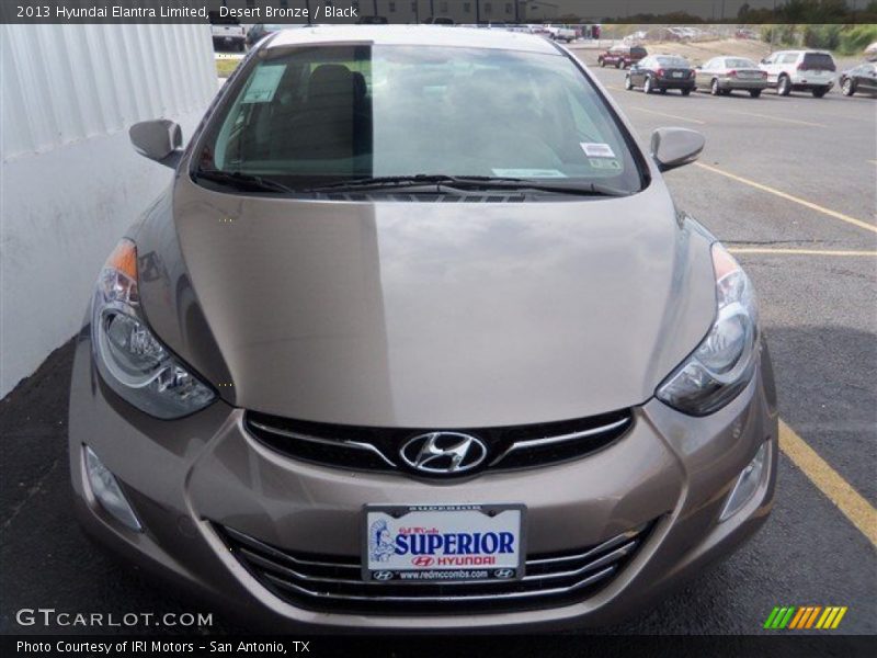Desert Bronze / Black 2013 Hyundai Elantra Limited