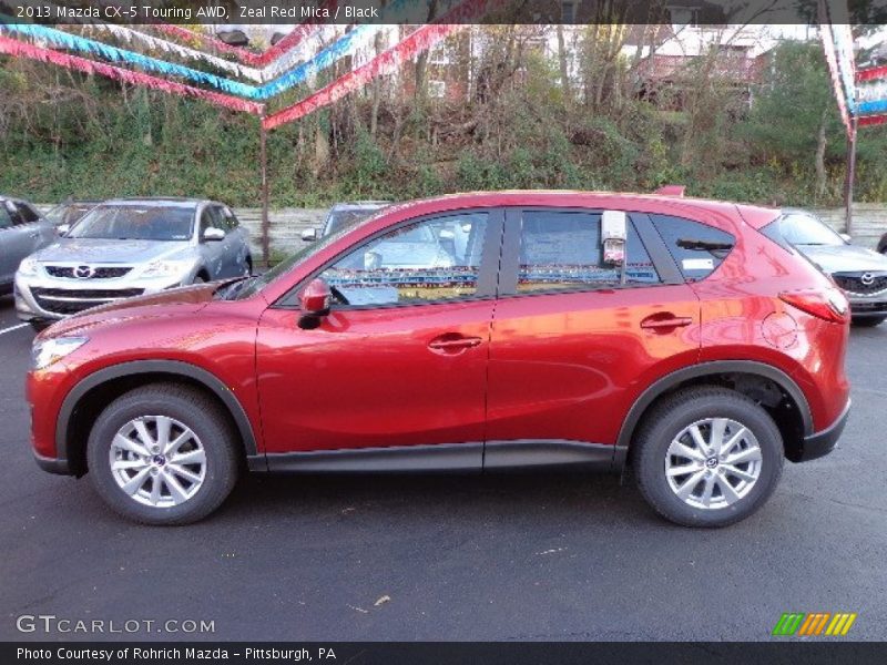 Zeal Red Mica / Black 2013 Mazda CX-5 Touring AWD