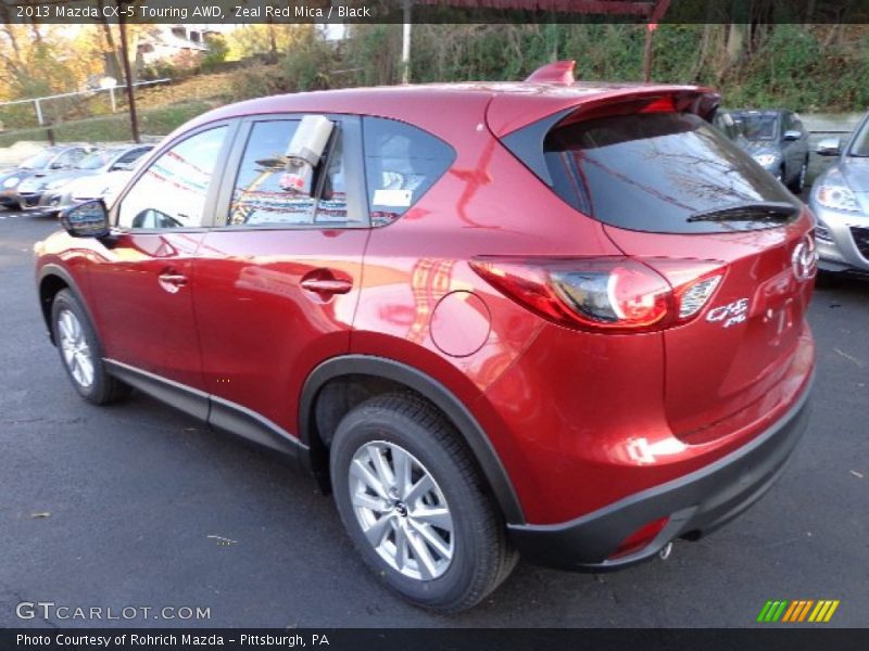 Zeal Red Mica / Black 2013 Mazda CX-5 Touring AWD