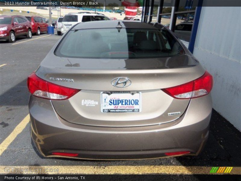 Desert Bronze / Black 2013 Hyundai Elantra Limited