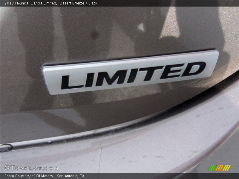 Desert Bronze / Black 2013 Hyundai Elantra Limited