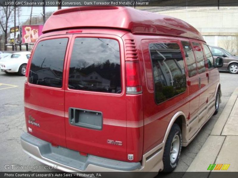 Dark Toreador Red Metallic / Neutral 1998 GMC Savana Van 1500 RV Conversion