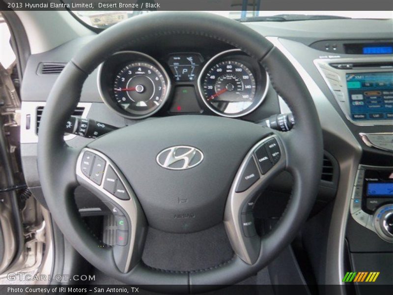 Desert Bronze / Black 2013 Hyundai Elantra Limited