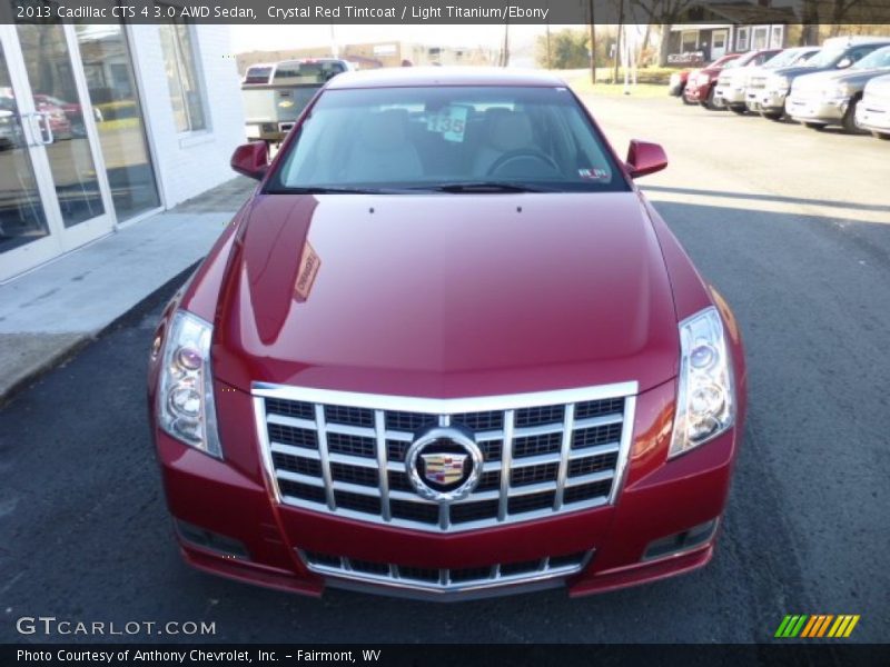 Crystal Red Tintcoat / Light Titanium/Ebony 2013 Cadillac CTS 4 3.0 AWD Sedan