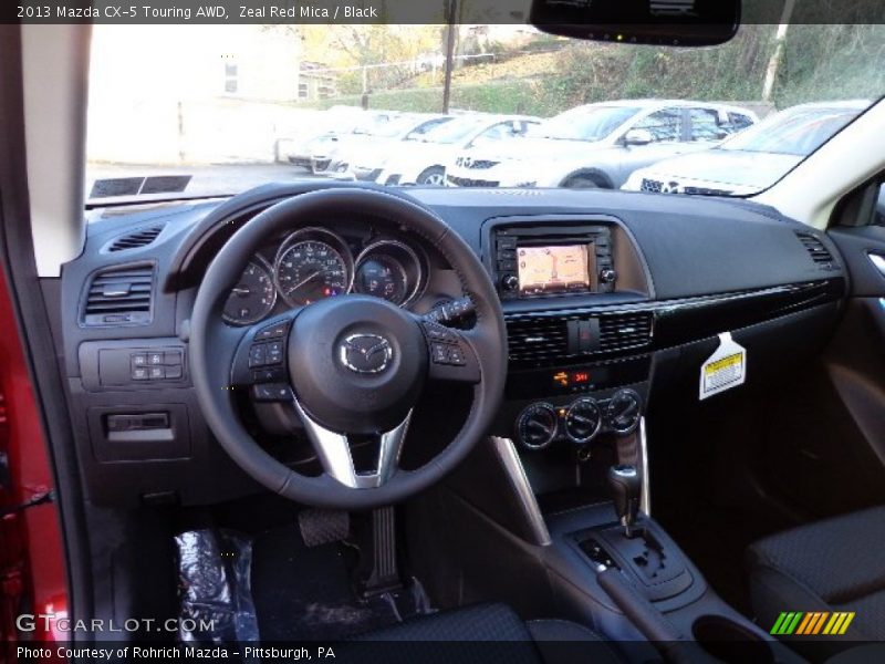 Zeal Red Mica / Black 2013 Mazda CX-5 Touring AWD