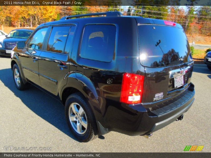 Crystal Black Pearl / Gray 2011 Honda Pilot EX-L