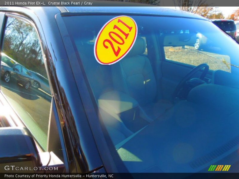 Crystal Black Pearl / Gray 2011 Honda Pilot EX-L