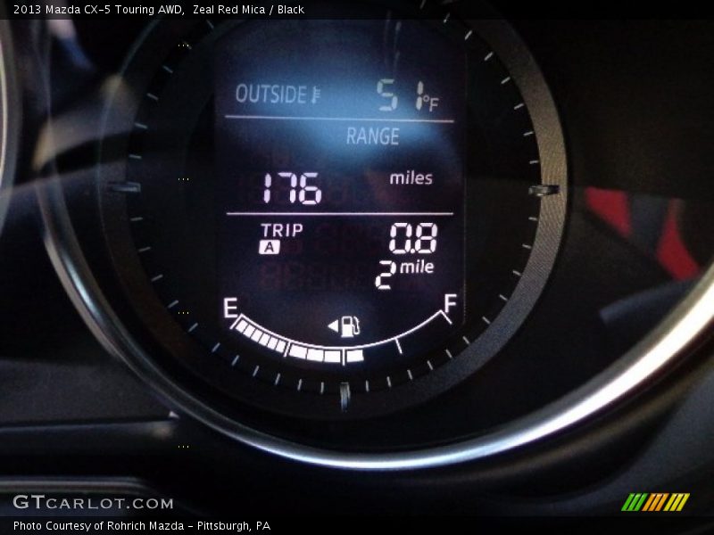 Zeal Red Mica / Black 2013 Mazda CX-5 Touring AWD
