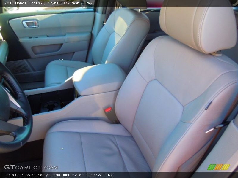Crystal Black Pearl / Gray 2011 Honda Pilot EX-L