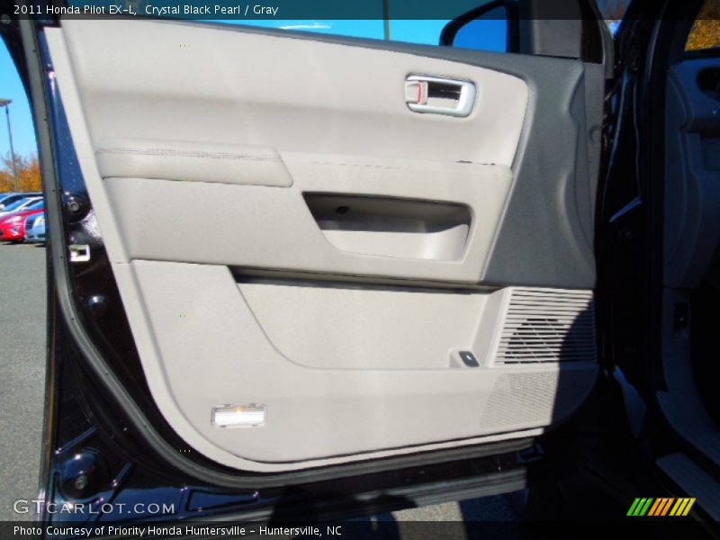 Crystal Black Pearl / Gray 2011 Honda Pilot EX-L