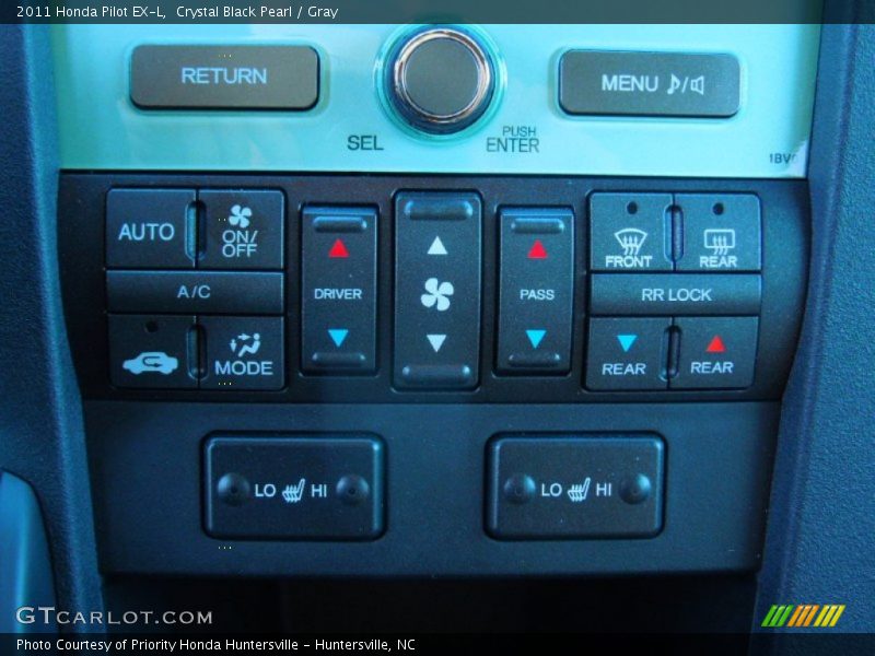 Crystal Black Pearl / Gray 2011 Honda Pilot EX-L