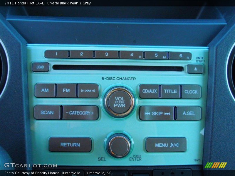 Crystal Black Pearl / Gray 2011 Honda Pilot EX-L