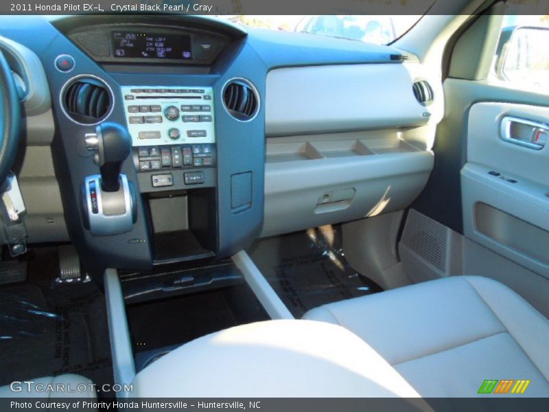 Crystal Black Pearl / Gray 2011 Honda Pilot EX-L