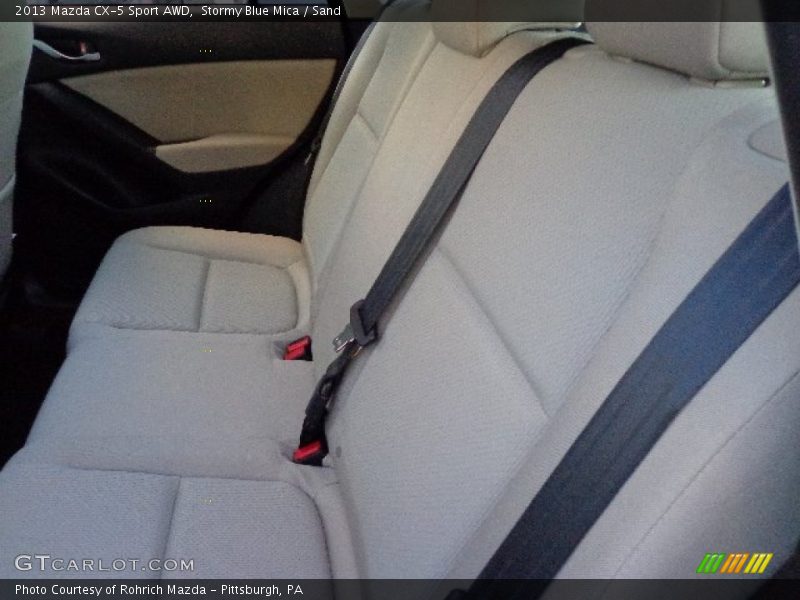 Stormy Blue Mica / Sand 2013 Mazda CX-5 Sport AWD