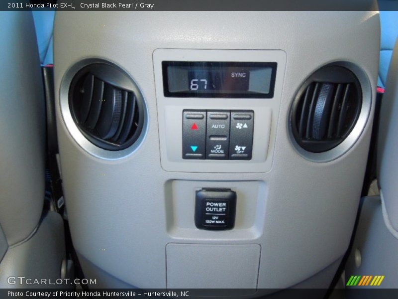 Crystal Black Pearl / Gray 2011 Honda Pilot EX-L