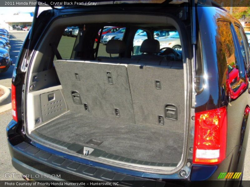 Crystal Black Pearl / Gray 2011 Honda Pilot EX-L