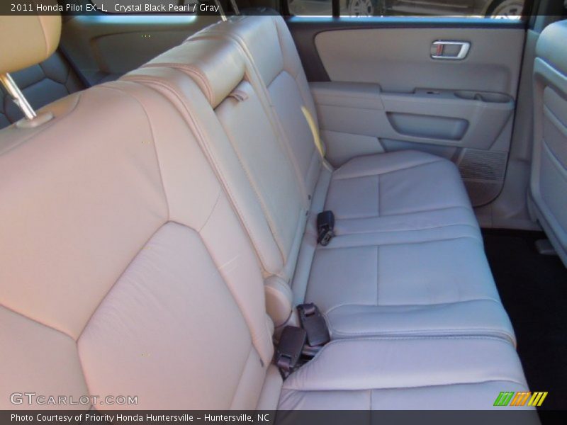 Crystal Black Pearl / Gray 2011 Honda Pilot EX-L