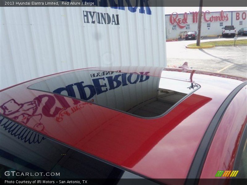 Red Allure / Beige 2013 Hyundai Elantra Limited