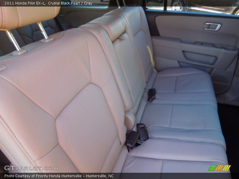 Crystal Black Pearl / Gray 2011 Honda Pilot EX-L