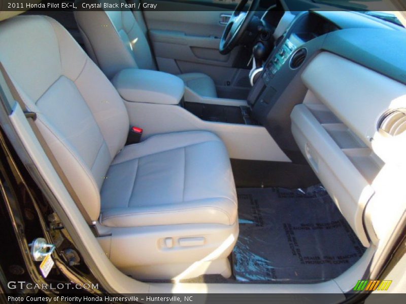 Crystal Black Pearl / Gray 2011 Honda Pilot EX-L