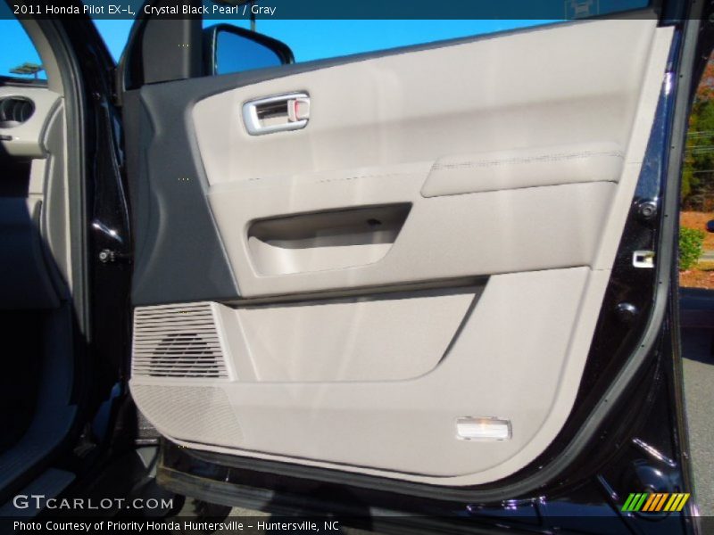 Crystal Black Pearl / Gray 2011 Honda Pilot EX-L