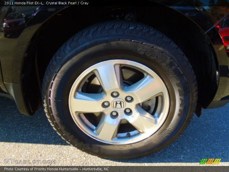 Crystal Black Pearl / Gray 2011 Honda Pilot EX-L