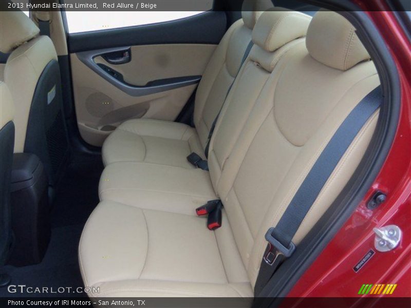 Red Allure / Beige 2013 Hyundai Elantra Limited