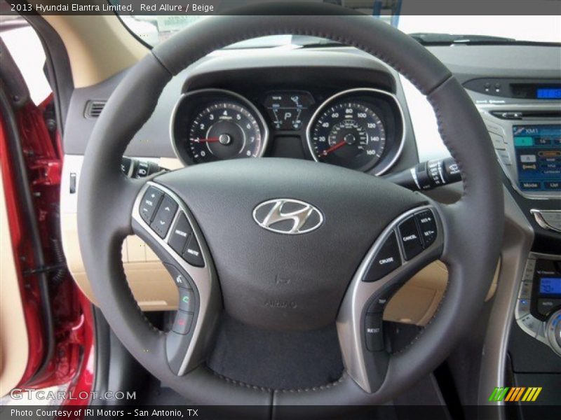 Red Allure / Beige 2013 Hyundai Elantra Limited