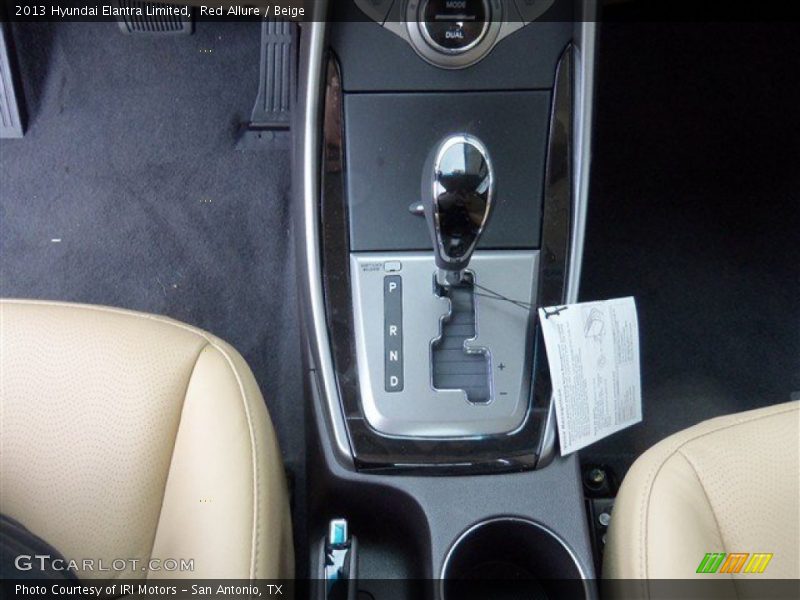 Red Allure / Beige 2013 Hyundai Elantra Limited