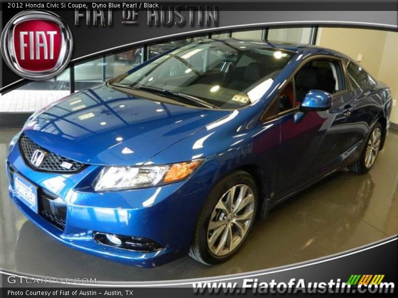 Dyno Blue Pearl / Black 2012 Honda Civic Si Coupe