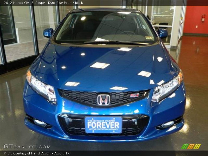 Dyno Blue Pearl / Black 2012 Honda Civic Si Coupe