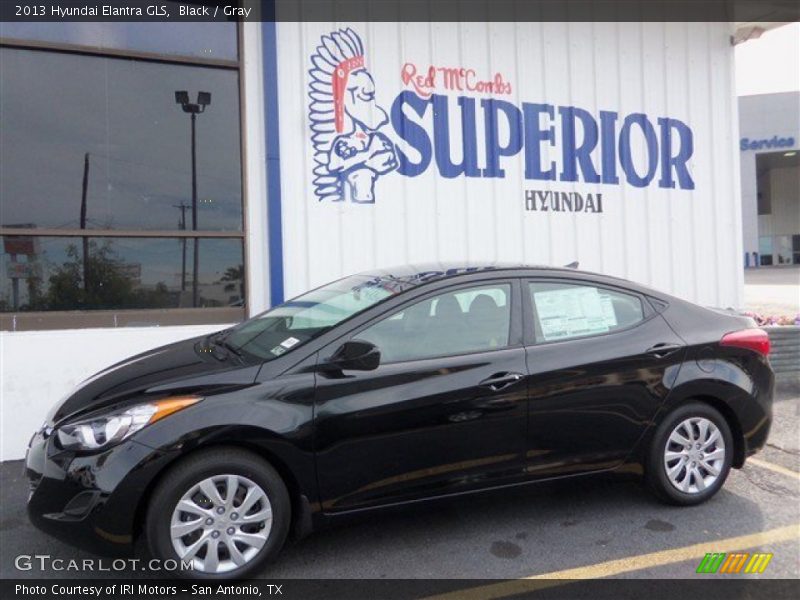 Black / Gray 2013 Hyundai Elantra GLS