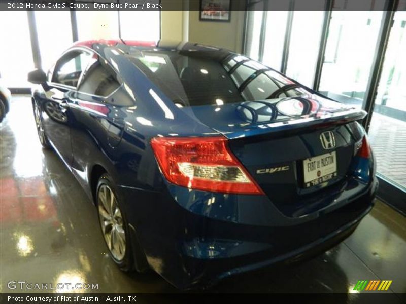 Dyno Blue Pearl / Black 2012 Honda Civic Si Coupe