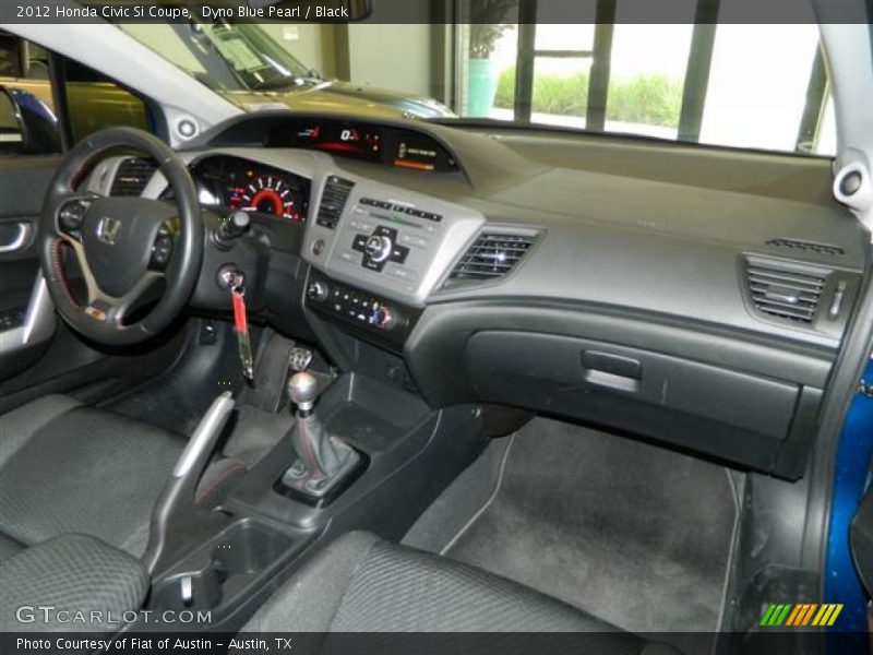 Dyno Blue Pearl / Black 2012 Honda Civic Si Coupe