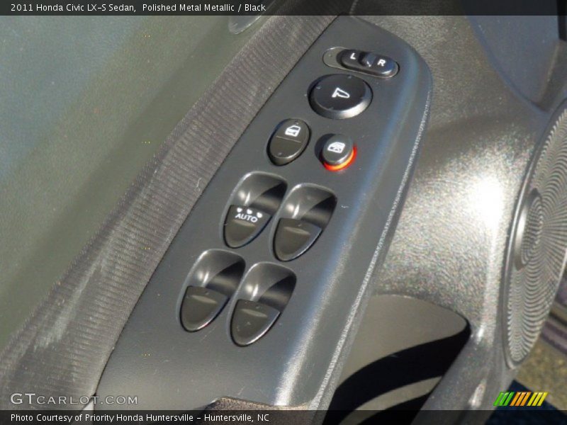 Polished Metal Metallic / Black 2011 Honda Civic LX-S Sedan
