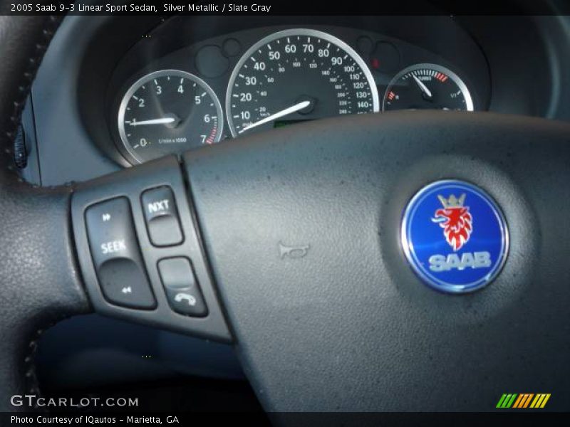 Silver Metallic / Slate Gray 2005 Saab 9-3 Linear Sport Sedan