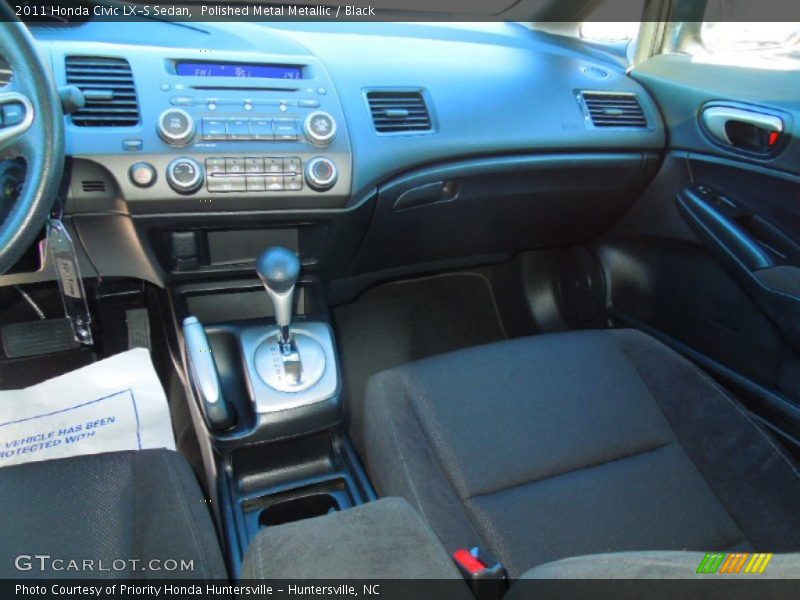 Polished Metal Metallic / Black 2011 Honda Civic LX-S Sedan