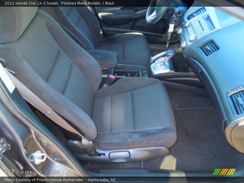 Polished Metal Metallic / Black 2011 Honda Civic LX-S Sedan