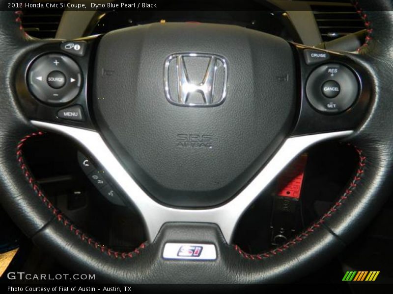 Dyno Blue Pearl / Black 2012 Honda Civic Si Coupe