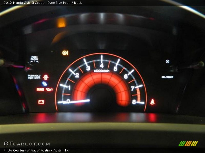 Dyno Blue Pearl / Black 2012 Honda Civic Si Coupe