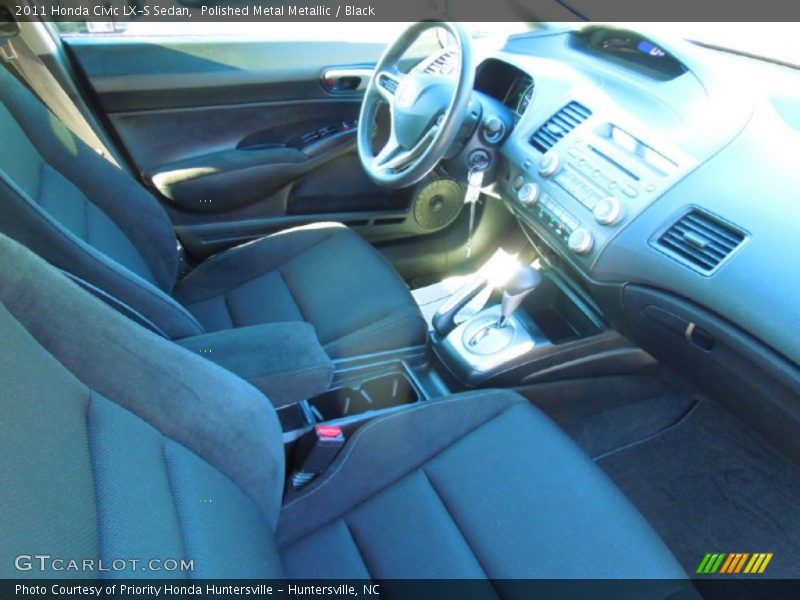 Polished Metal Metallic / Black 2011 Honda Civic LX-S Sedan